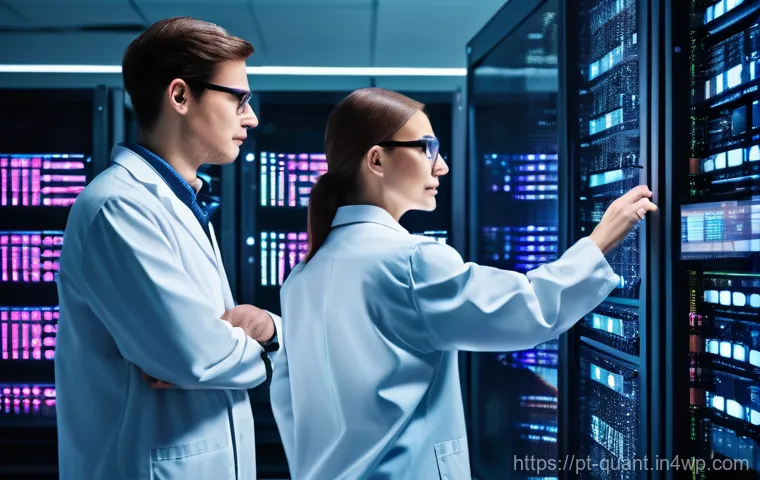 양자 보안 기술의 인프라 구축을 위한 전략 - **Prompt:** A visually stunning, futuristic digital art piece depicting the abstract concept of "qua...